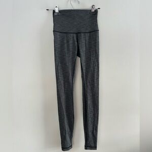 Lululemon Athletica women’s 4 black & grey high waisted Leggings